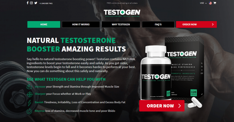 testogen website