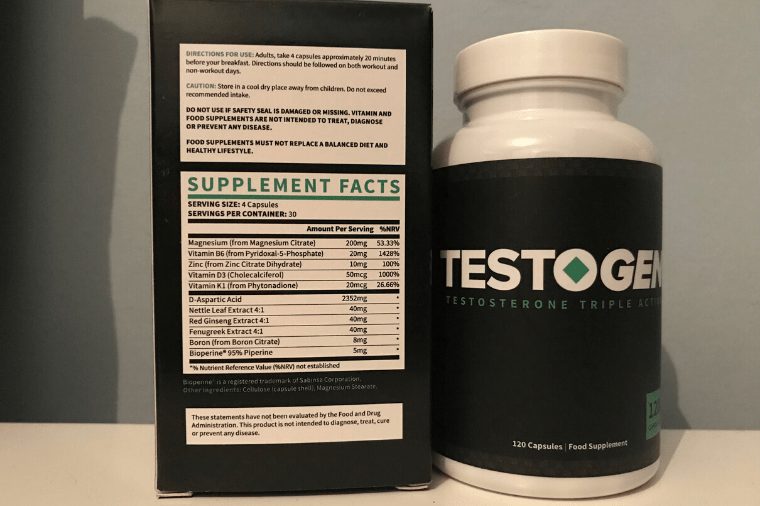 testogen ingredients supplement
